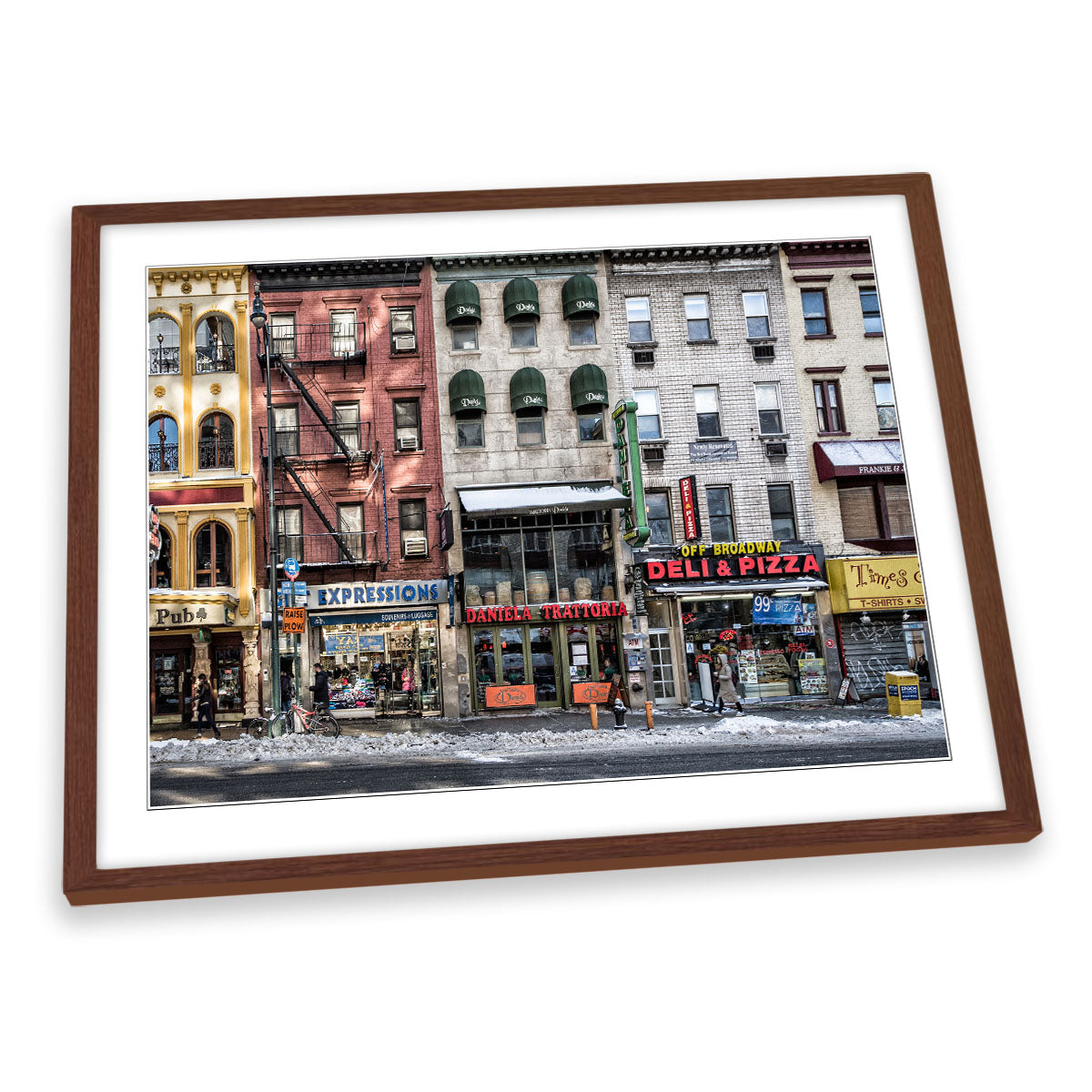 A Cold Day in New York City Urban Photography FRAMED ART PRINT Picture Artwork