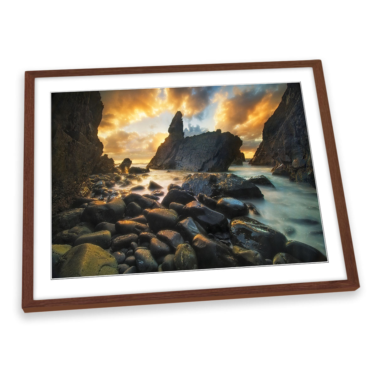 A Place of Solitude Ocean Seascape FRAMED ART PRINT Picture Artwork
