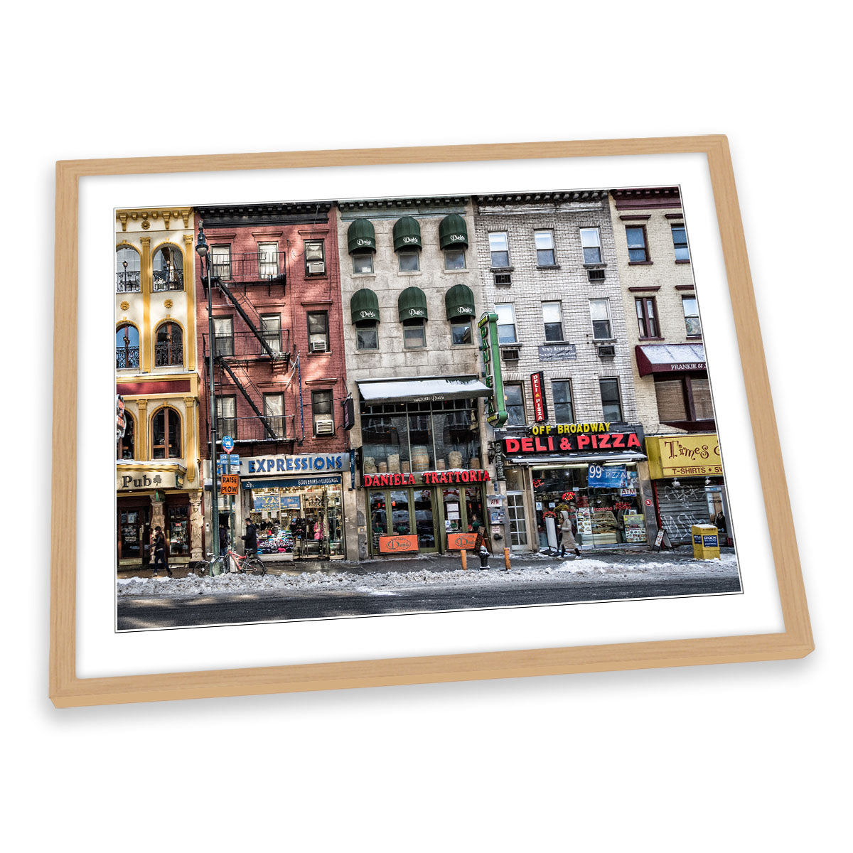 A Cold Day in New York City Urban Photography FRAMED ART PRINT Picture Artwork