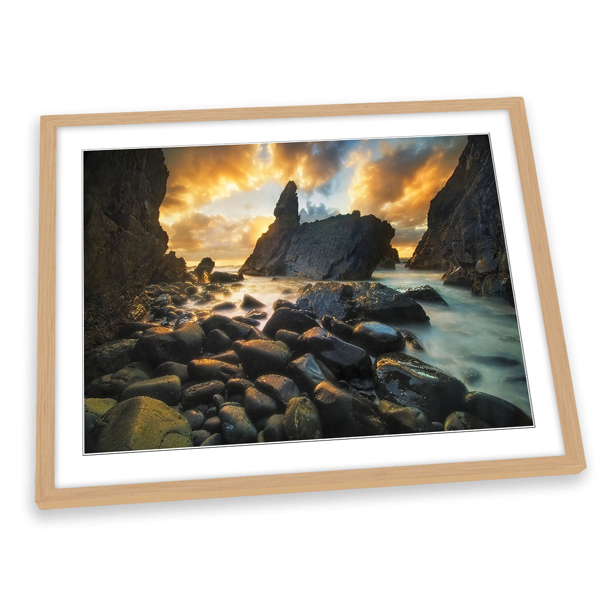 A Place of Solitude Ocean Seascape FRAMED ART PRINT Picture Artwork