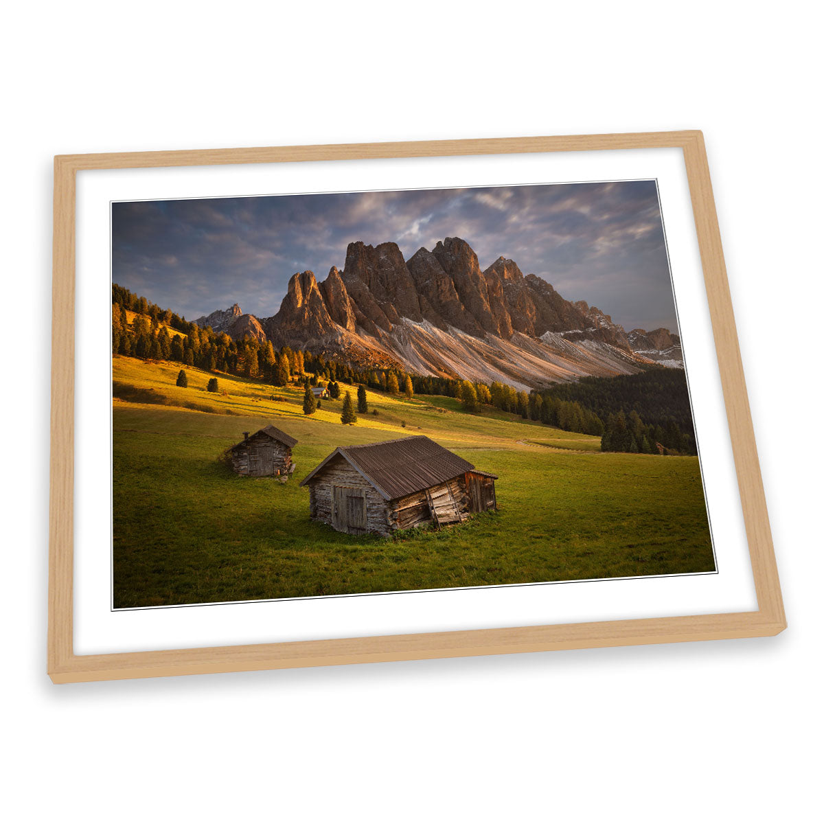 Alpine Evening Alps Mountains FRAMED ART PRINT Picture Artwork