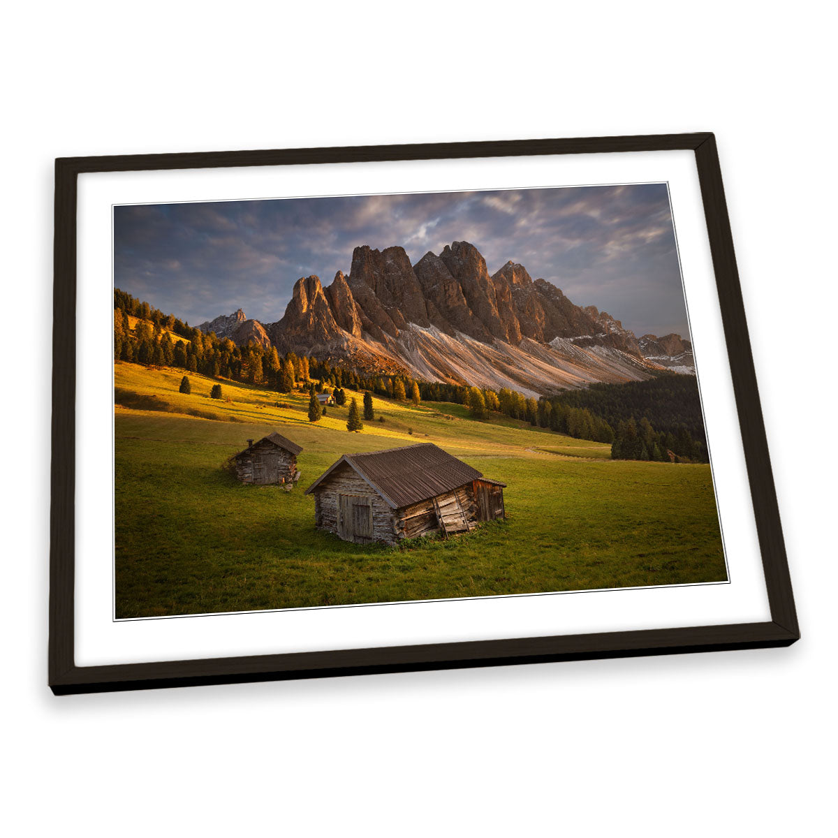 Alpine Evening Alps Mountains FRAMED ART PRINT Picture Artwork