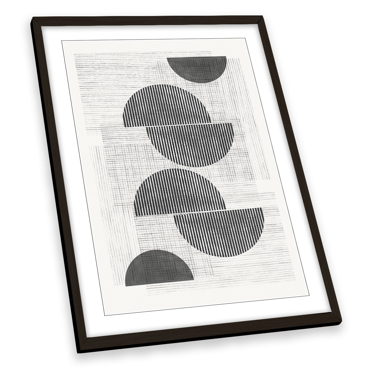 Abstract Geometric Shapes FRAMED ART PRINT Picture Portrait Artwork
