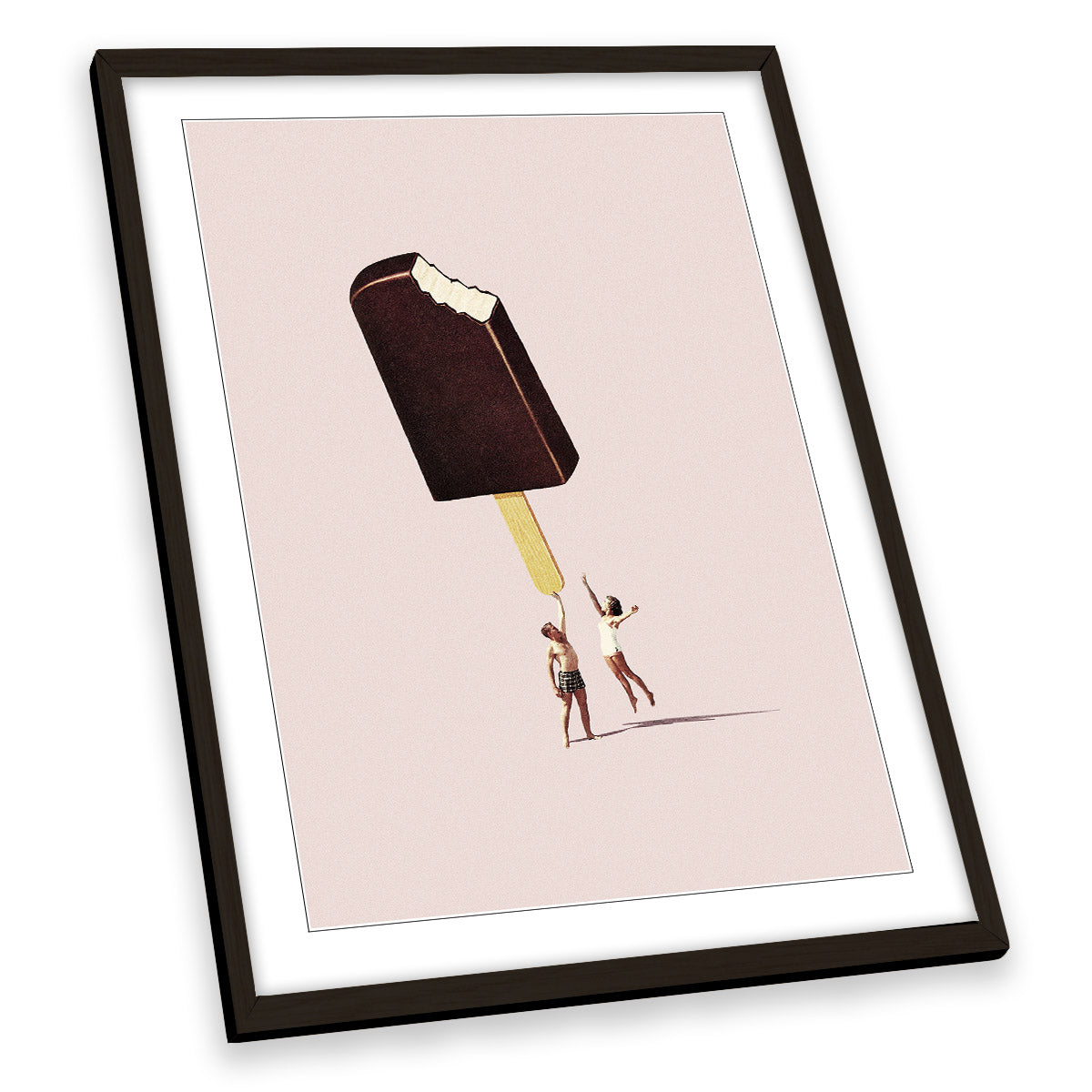 You Treat me Well Ice Cream Kitchen FRAMED ART PRINT Picture Portrait Artwork