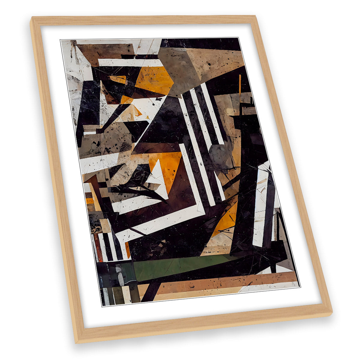 Abstract Collage Modern Chaotic FRAMED ART PRINT Picture Portrait Artwork