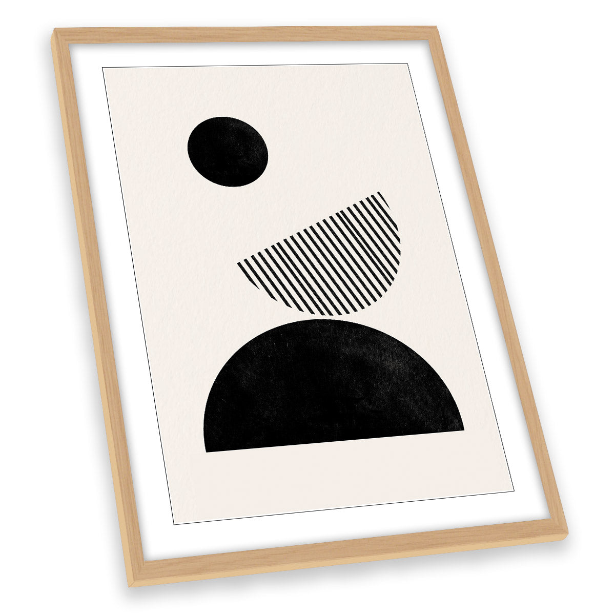 Abstract Illustration Modern Shapes FRAMED ART PRINT Picture Portrait Artwork
