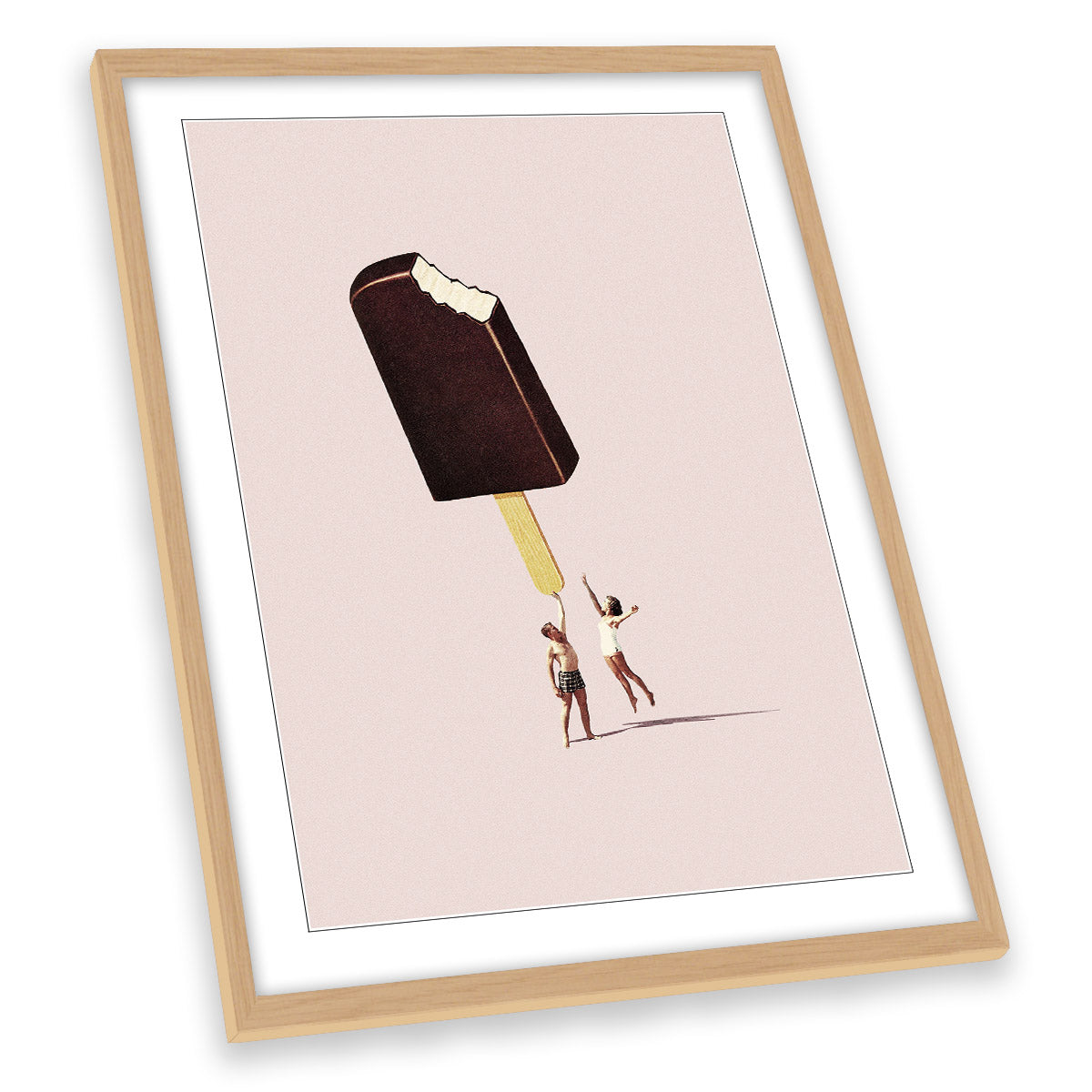 You Treat me Well Ice Cream Kitchen FRAMED ART PRINT Picture Portrait Artwork