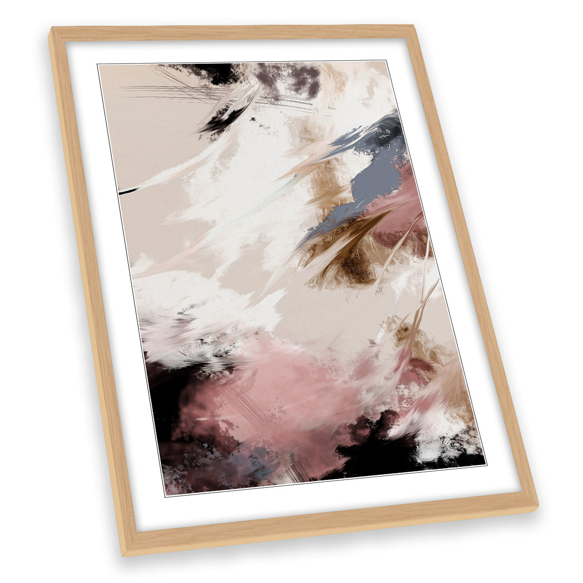 Abstract Splash Clouds Modern FRAMED ART PRINT Picture Portrait Artwork