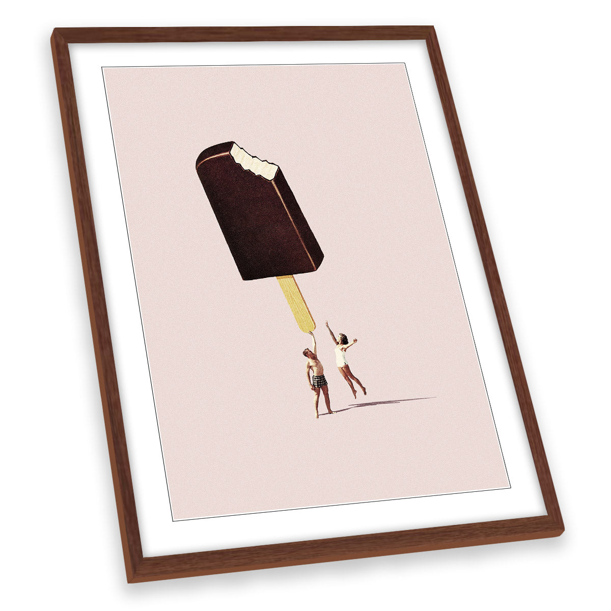 You Treat me Well Ice Cream Kitchen FRAMED ART PRINT Picture Portrait Artwork