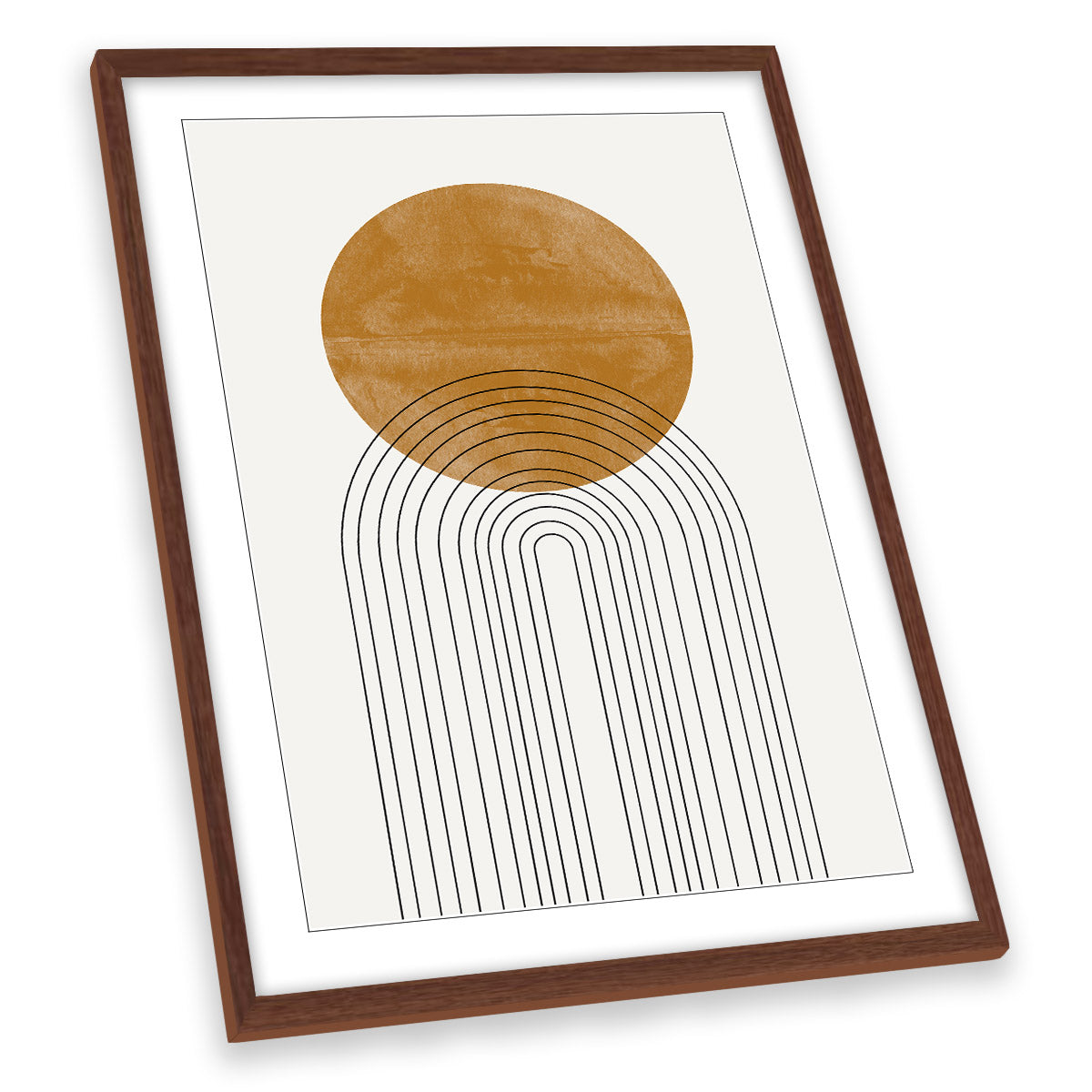 Abstract Circle Flow Arch FRAMED ART PRINT Picture Portrait Artwork