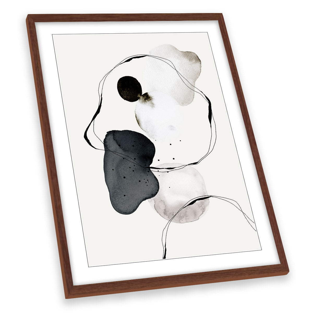 Abstract World Modern Shapes FRAMED ART PRINT Picture Portrait Artwork