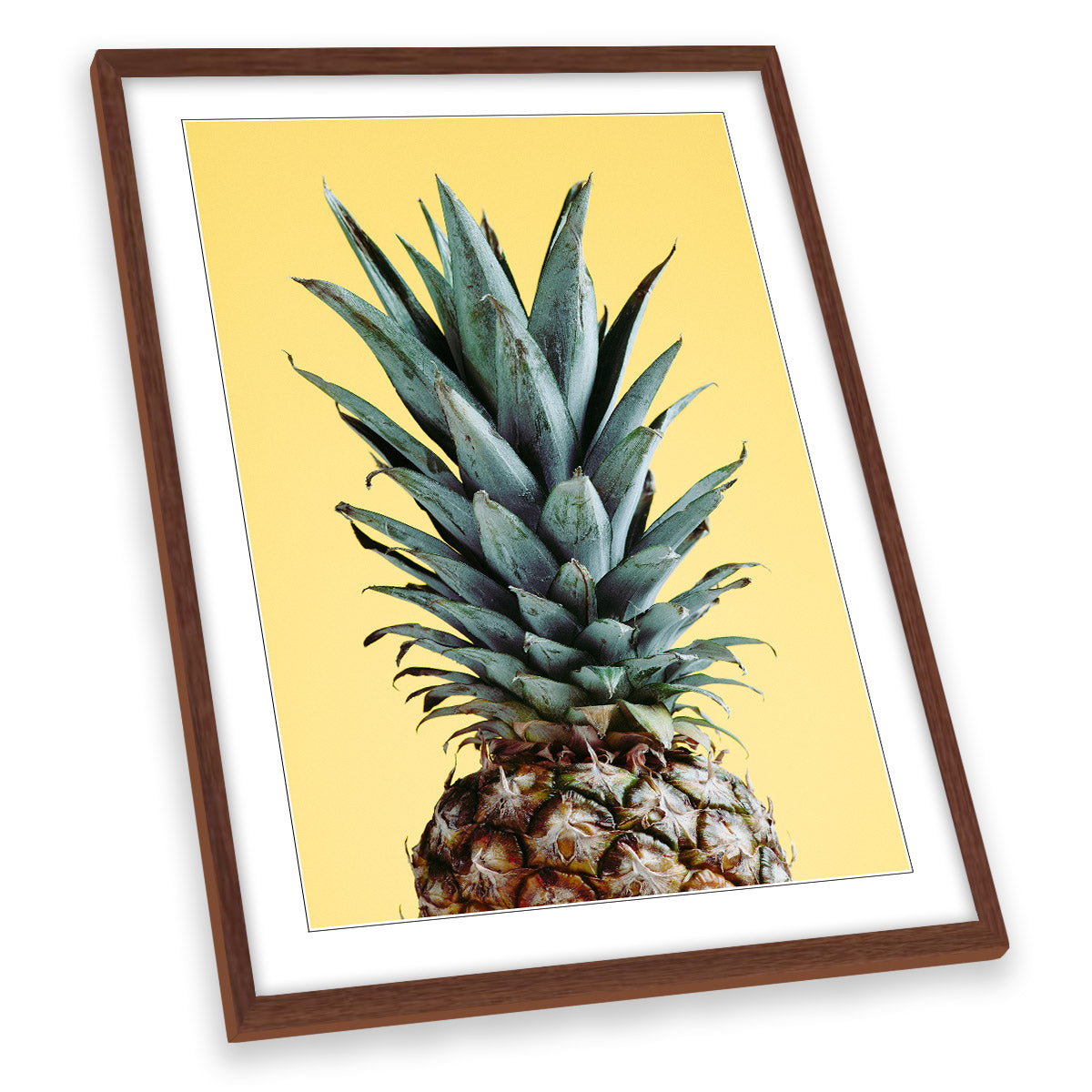 Yellow Pineapple Kitchen Modern FRAMED ART PRINT Picture Portrait Artwork