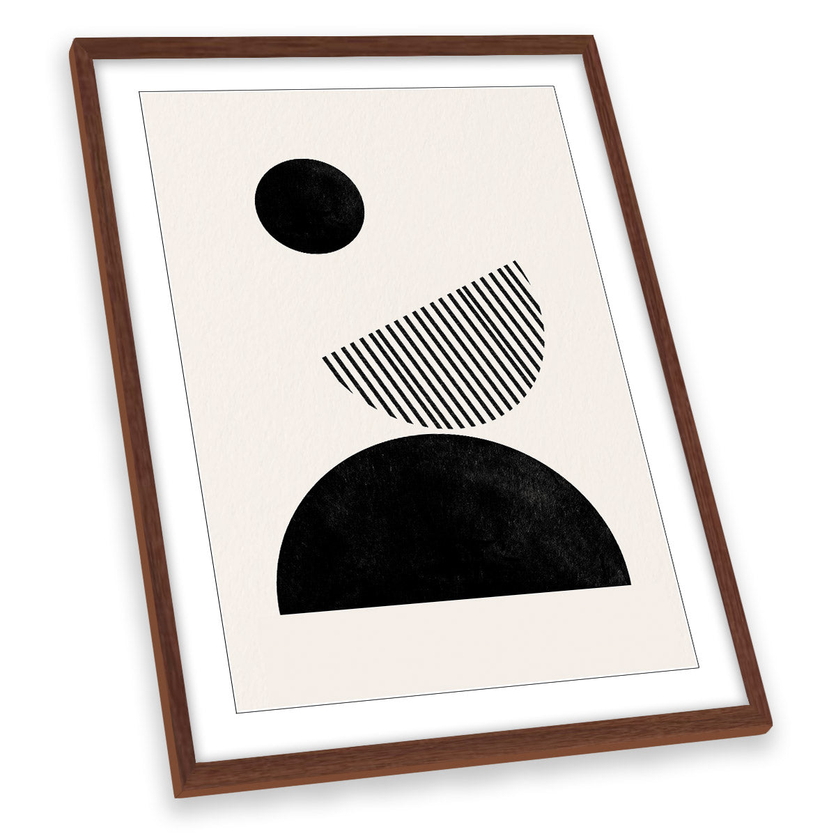Abstract Illustration Modern Shapes FRAMED ART PRINT Picture Portrait Artwork