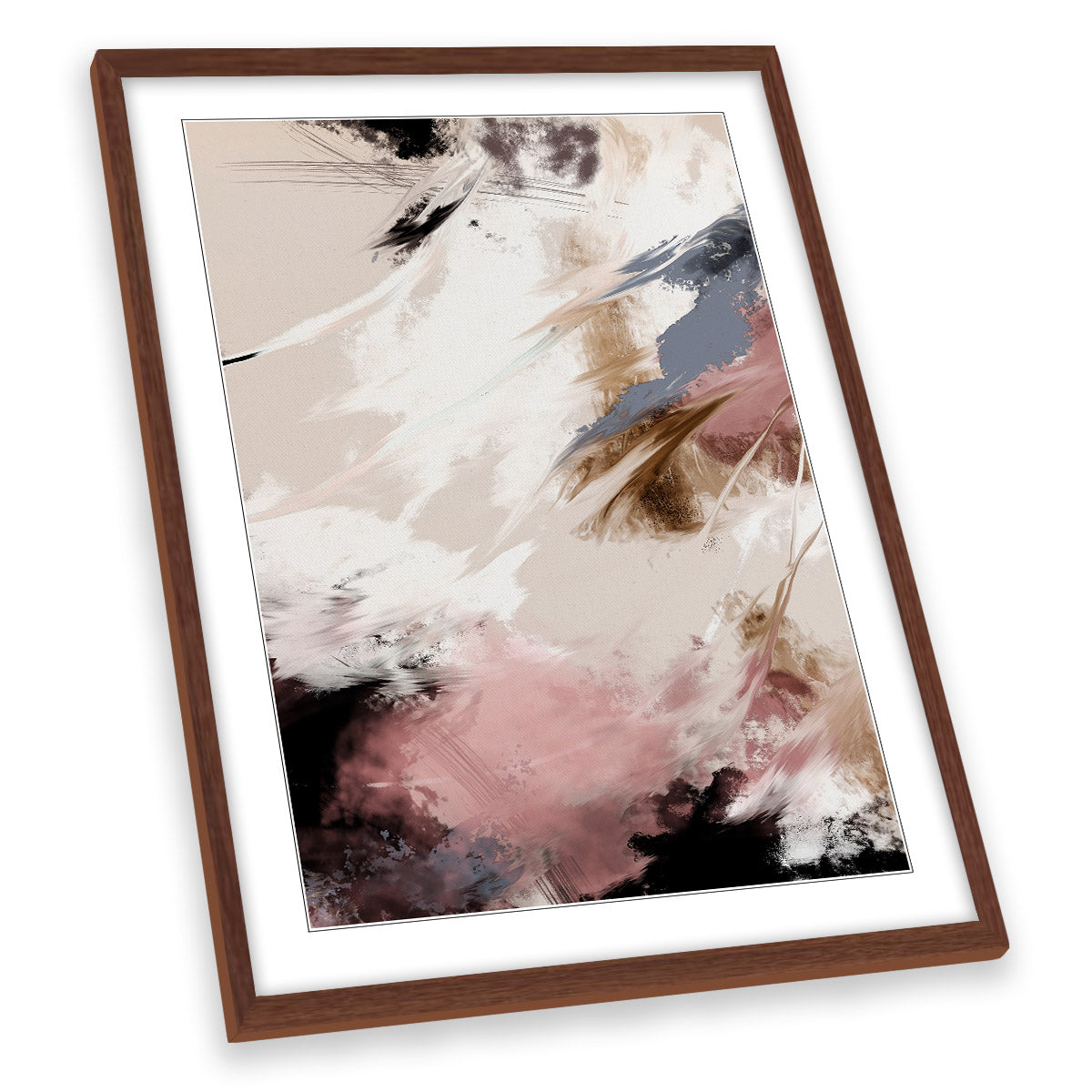 Abstract Splash Clouds Modern FRAMED ART PRINT Picture Portrait Artwork