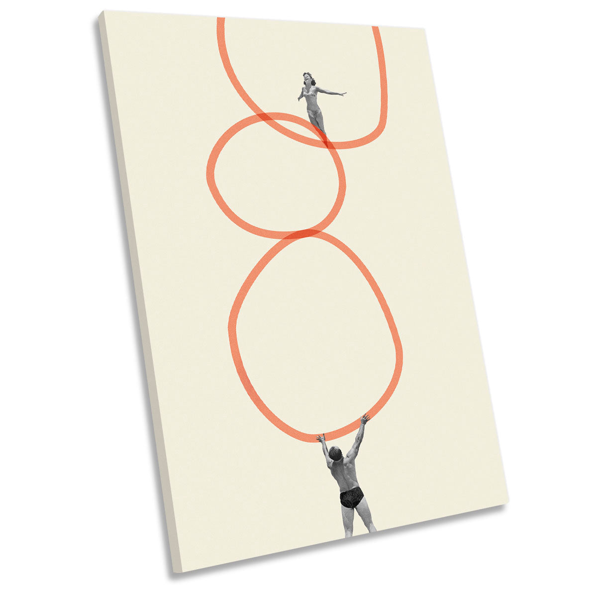 You Make Me Feel Everything Minimalistic CANVAS WALL ART Portrait Picture Print