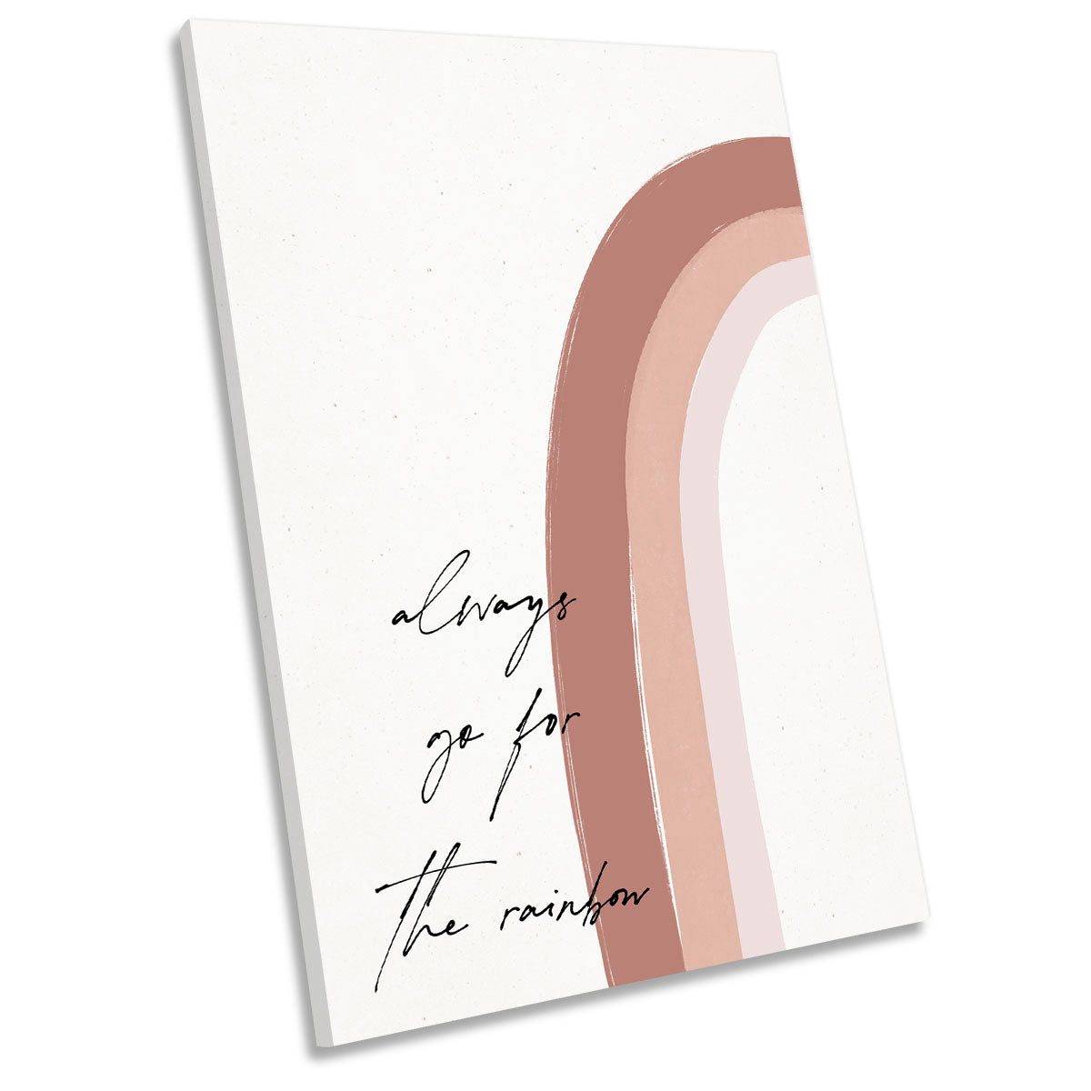Always Go For the Rainbow CANVAS WALL ART Portrait Picture Print