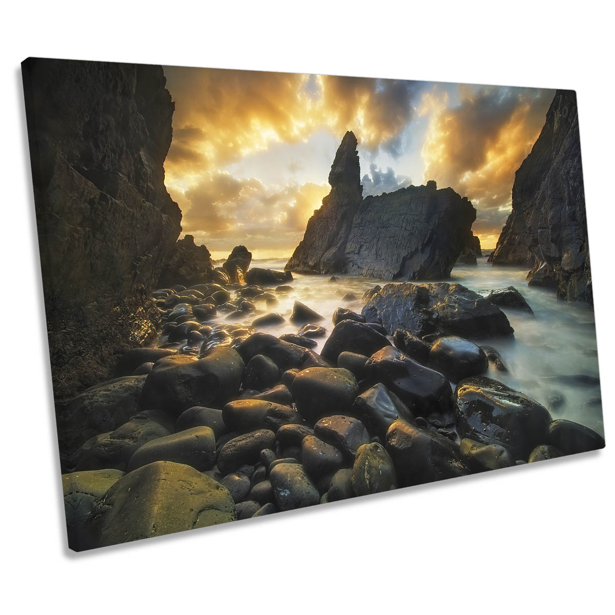 A Place of Solitude Ocean Seascape CANVAS WALL ART Print Picture