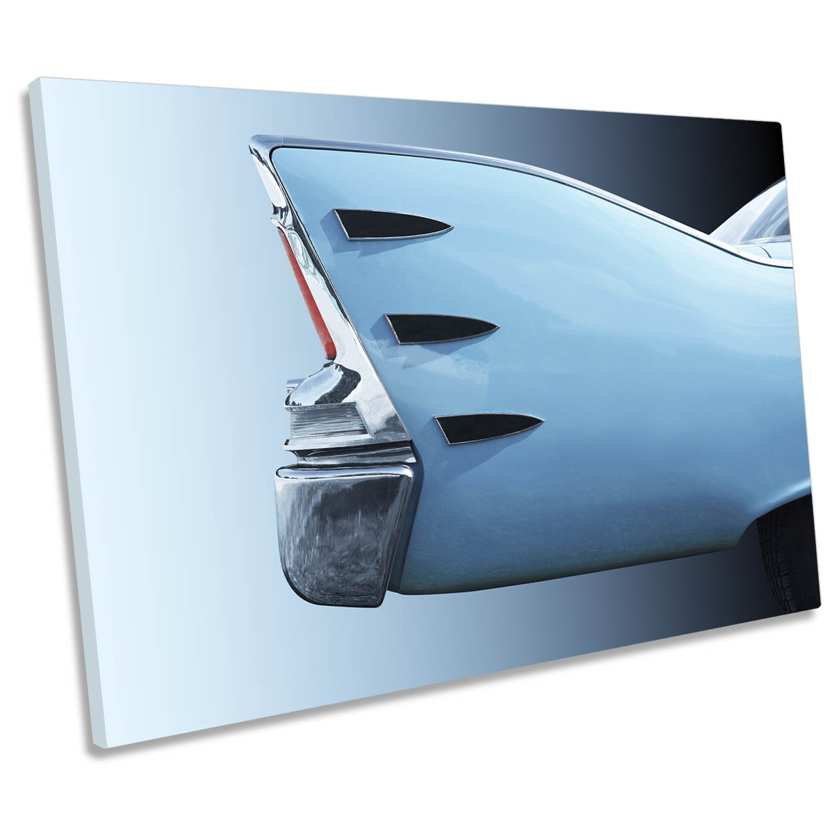 American Classic Car Belvedere 1960 Tail Fin CANVAS WALL ART Print Picture