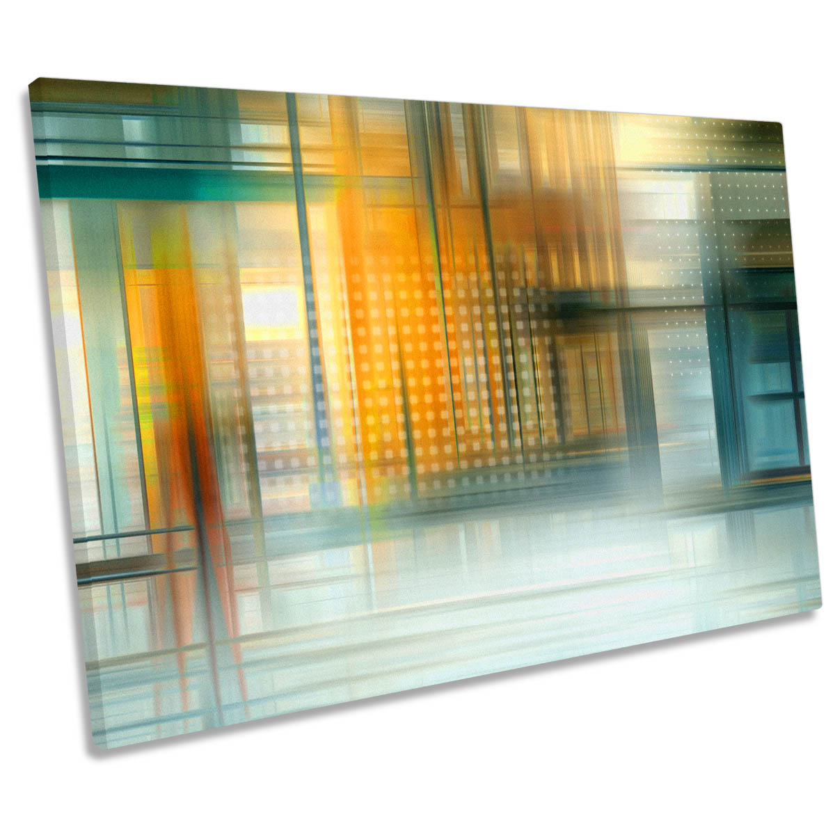 Abstract Walking Orange CANVAS WALL ART Print Picture