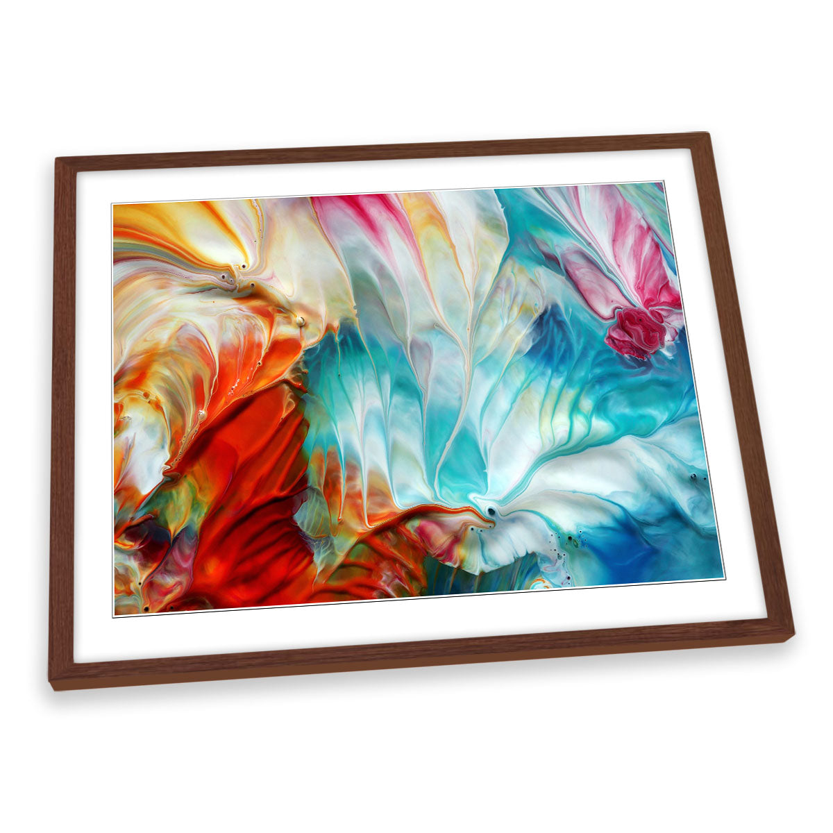 Abstract Seasons Paint Strokes Oil FRAMED ART PRINT Picture Artwork