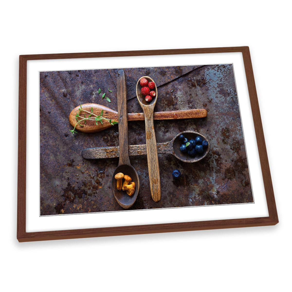 Wooden Spoons Still Life Food Kitchen FRAMED ART PRINT Picture Artwork