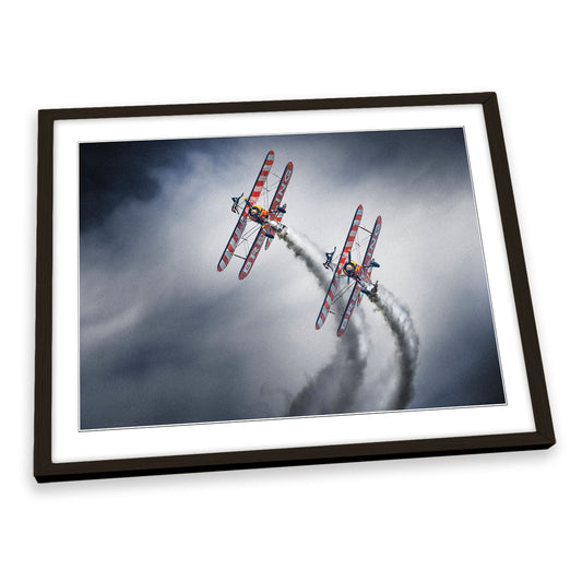 Wing Walkers Planes Airshow FRAMED ART PRINT Picture Artwork