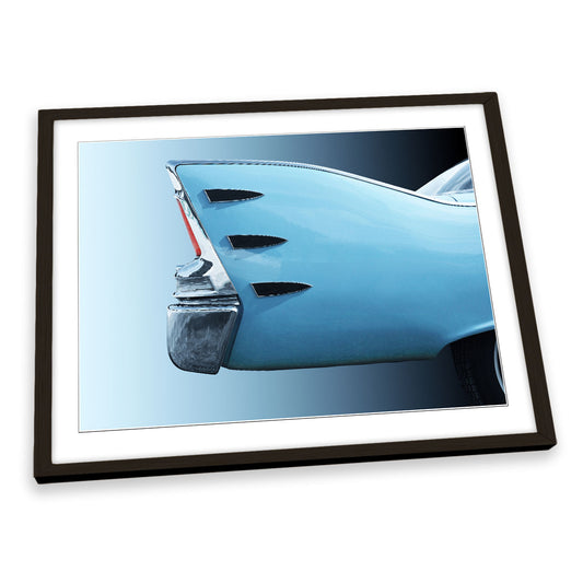 American Classic Car Belvedere 1960 Tail Fin FRAMED ART PRINT Picture Artwork
