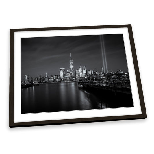 World Trade Centre Tribute New York City FRAMED ART PRINT Picture Artwork