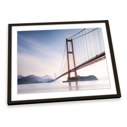 Xihou Bridge Moon Bay China FRAMED ART PRINT Picture Artwork