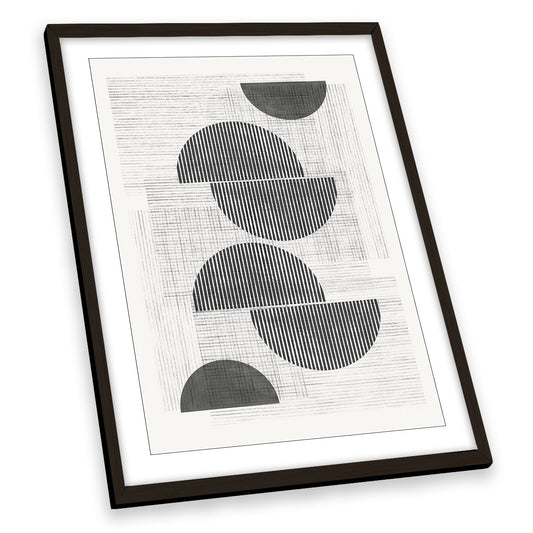 Abstract Geometric Shapes FRAMED ART PRINT Picture Portrait Artwork