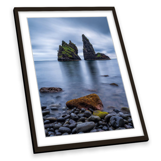 Alagoa Bay Portugal Seascape Coast Blue FRAMED ART PRINT Picture Portrait Artwork