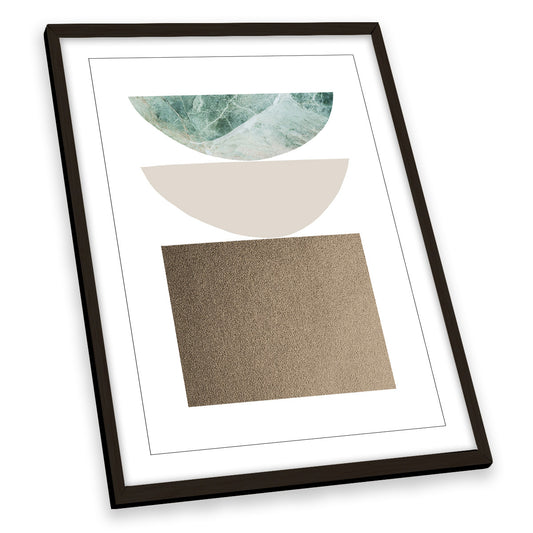 Abstract Bowls Modern Shapes FRAMED ART PRINT Picture Portrait Artwork