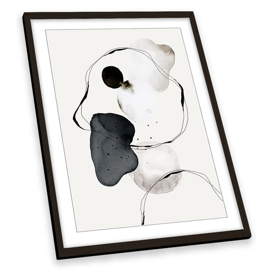 Abstract World Modern Shapes FRAMED ART PRINT Picture Portrait Artwork