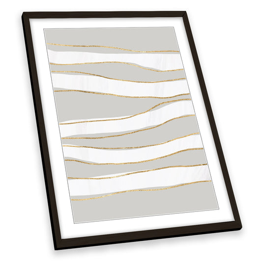 Abstract Modern Lines FRAMED ART PRINT Picture Portrait Artwork
