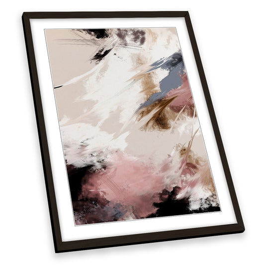 Abstract Splash Clouds Modern FRAMED ART PRINT Picture Portrait Artwork