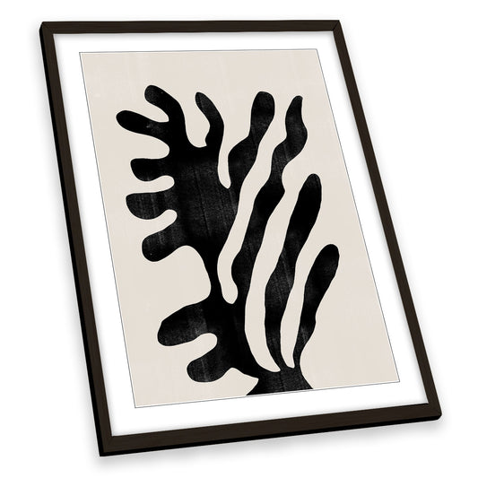 Abstract Plant No 1 Floral FRAMED ART PRINT Picture Portrait Artwork