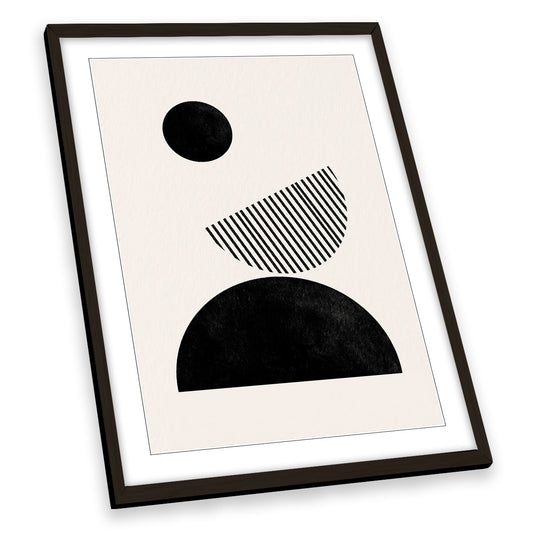Abstract Illustration Modern Shapes FRAMED ART PRINT Picture Portrait Artwork