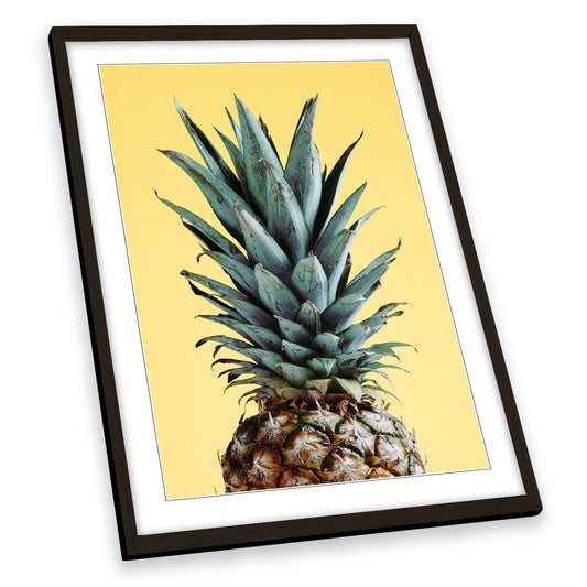 Yellow Pineapple Kitchen Modern FRAMED ART PRINT Picture Portrait Artwork