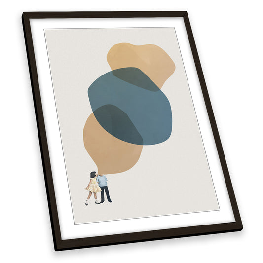 A Thousand Stories to Tell You Modern FRAMED ART PRINT Picture Portrait Artwork