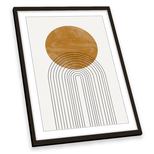 Abstract Circle Flow Arch FRAMED ART PRINT Picture Portrait Artwork