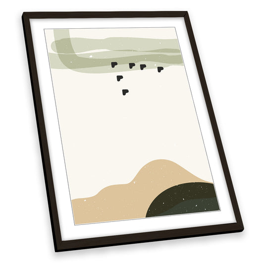 Abstract composition No 9 FRAMED ART PRINT Picture Portrait Artwork
