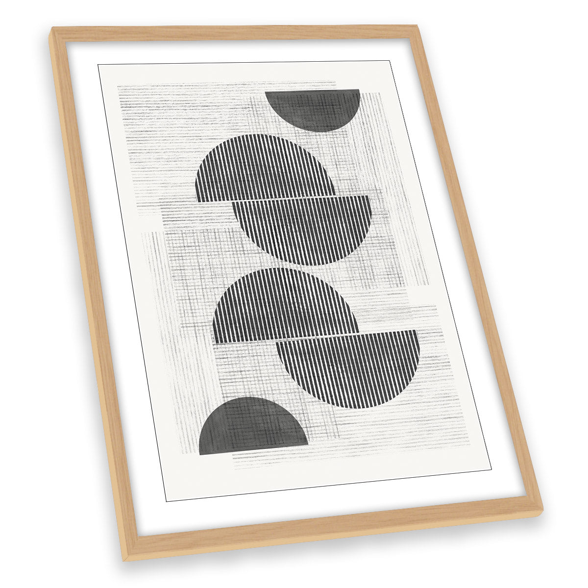 Abstract Geometric Shapes FRAMED ART PRINT Picture Portrait Artwork