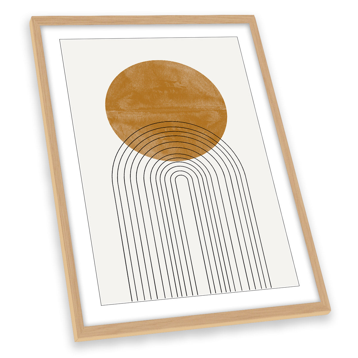Abstract Circle Flow Arch FRAMED ART PRINT Picture Portrait Artwork