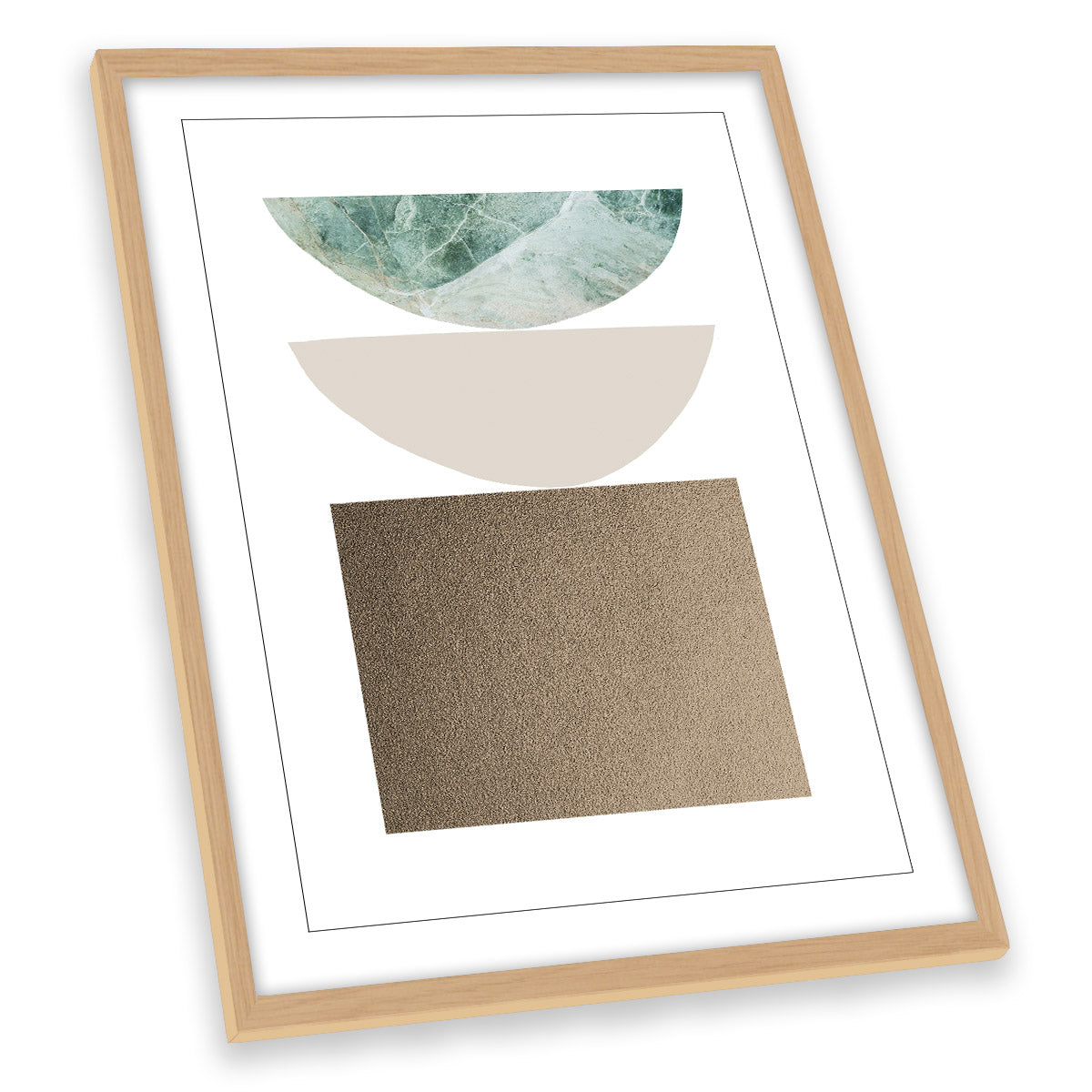 Abstract Bowls Modern Shapes FRAMED ART PRINT Picture Portrait Artwork