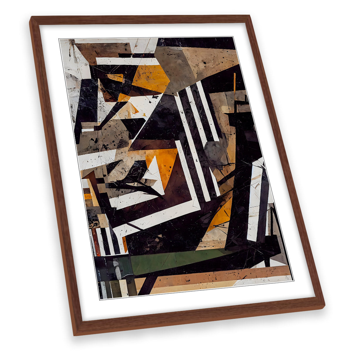 Abstract Collage Modern Chaotic FRAMED ART PRINT Picture Portrait Artwork
