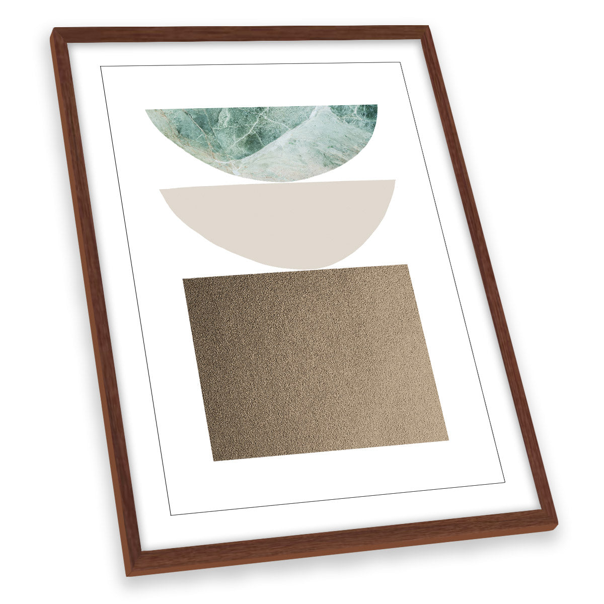 Abstract Bowls Modern Shapes FRAMED ART PRINT Picture Portrait Artwork