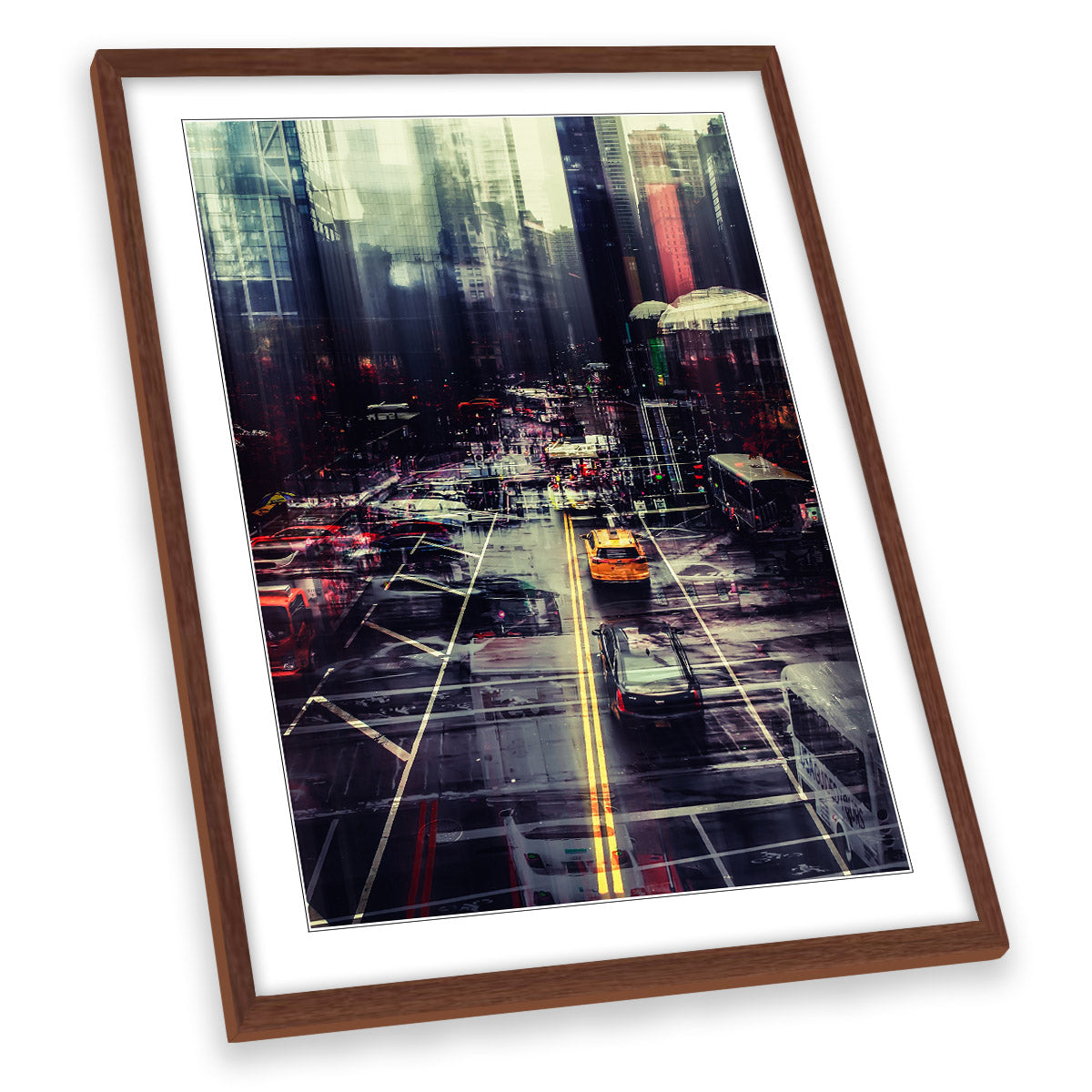 Abstract New York City Modern NYC FRAMED ART PRINT Picture Portrait Artwork