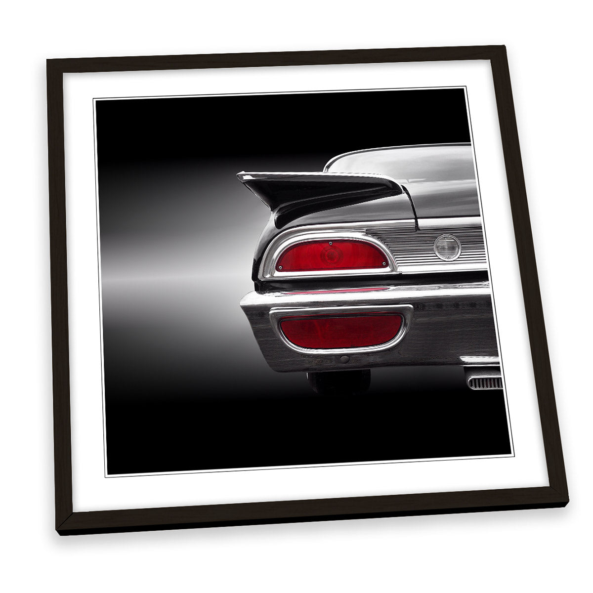 US Classic Car 1960 Star Liner Hardtop Grey FRAMED ART PRINT Picture Square Artwork