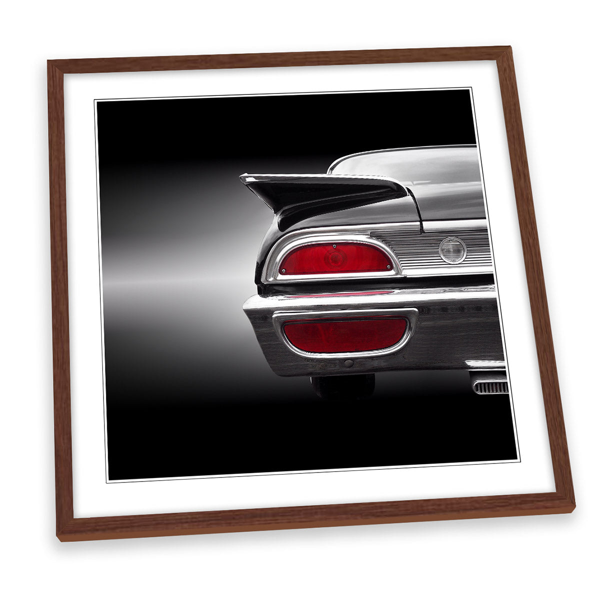 US Classic Car 1960 Star Liner Hardtop Grey FRAMED ART PRINT Picture Square Artwork