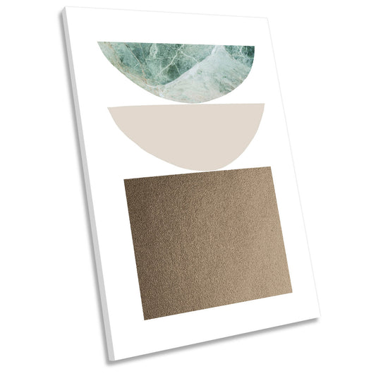 Abstract Bowls Modern Shapes CANVAS WALL ART Portrait Picture Print